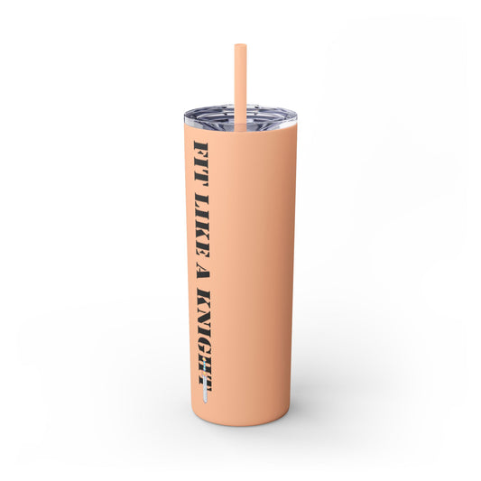 Fit Like a Knight Tumbler with Straw, 20oz