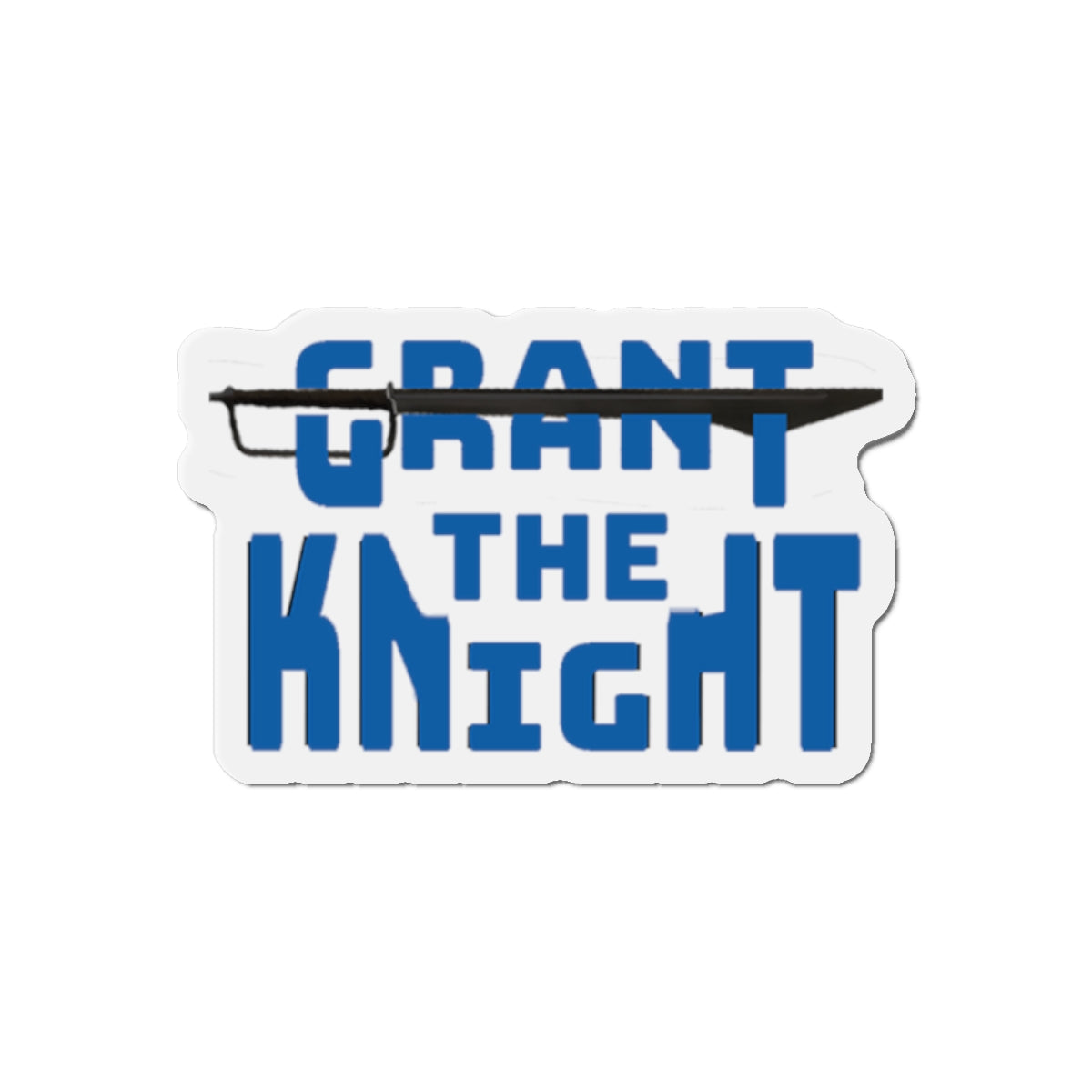 Grant the Knight - Die-Cut Magnet