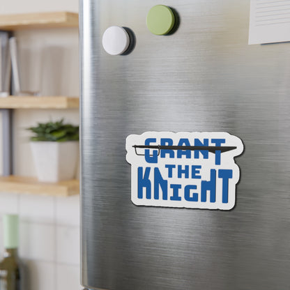 Grant the Knight - Die-Cut Magnet