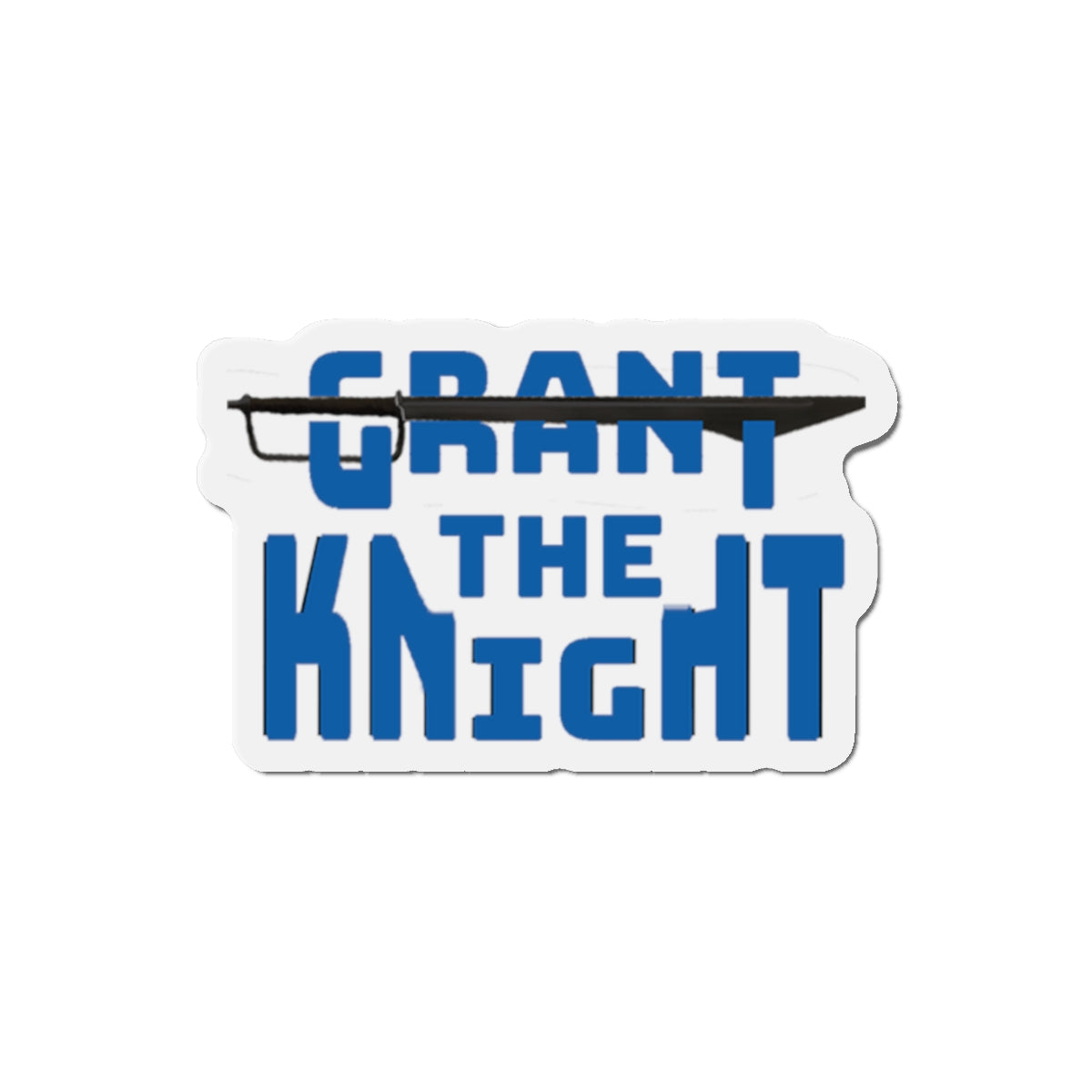 Grant the Knight - Die-Cut Magnet