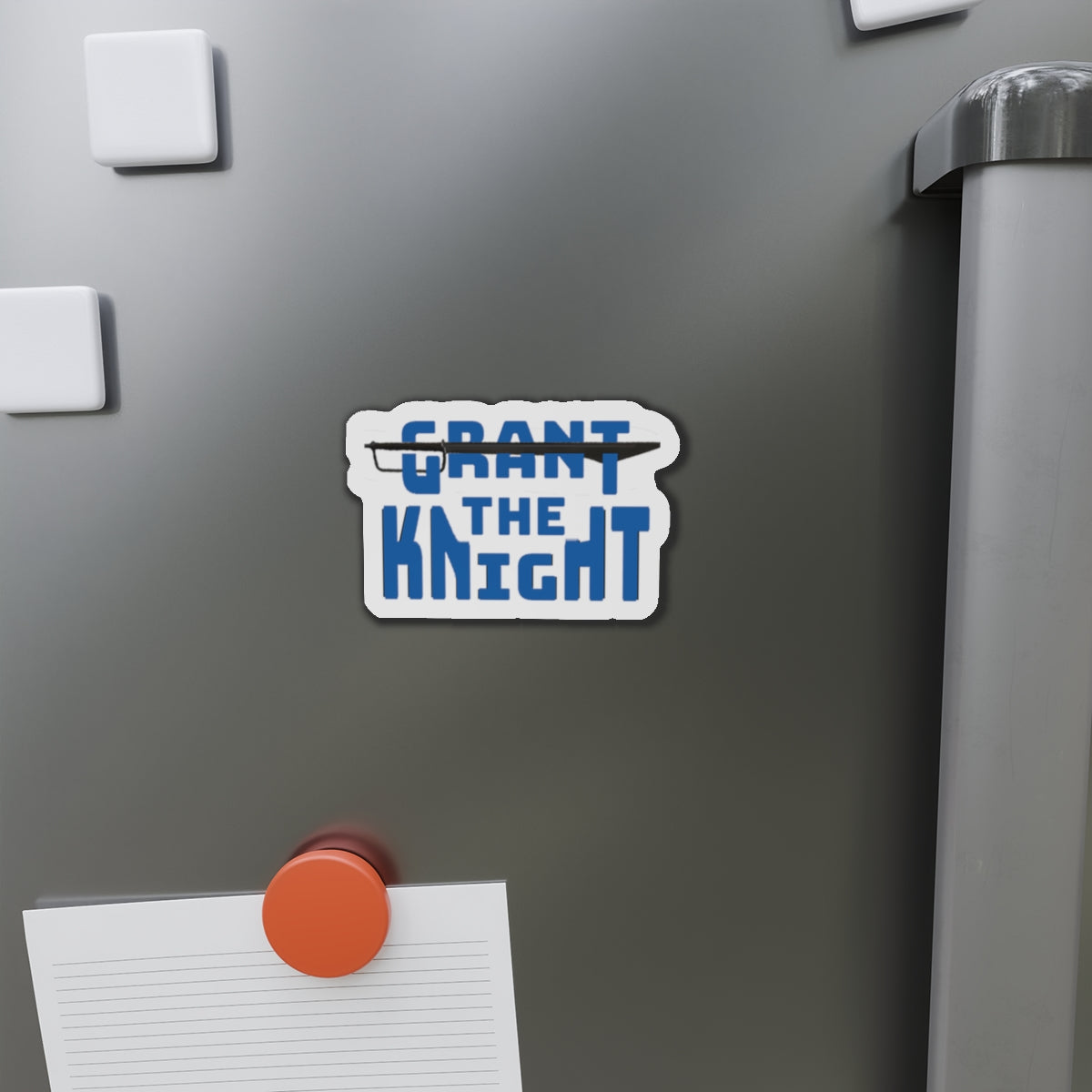 Grant the Knight - Die-Cut Magnet