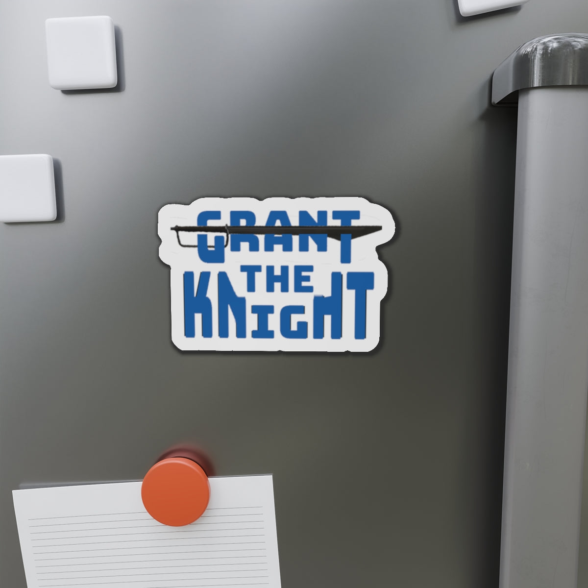 Grant the Knight - Die-Cut Magnet